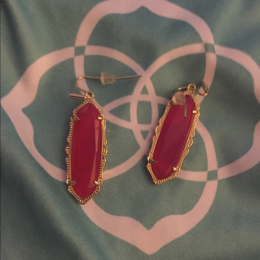 Kendra Scott Pink Fran Earrings